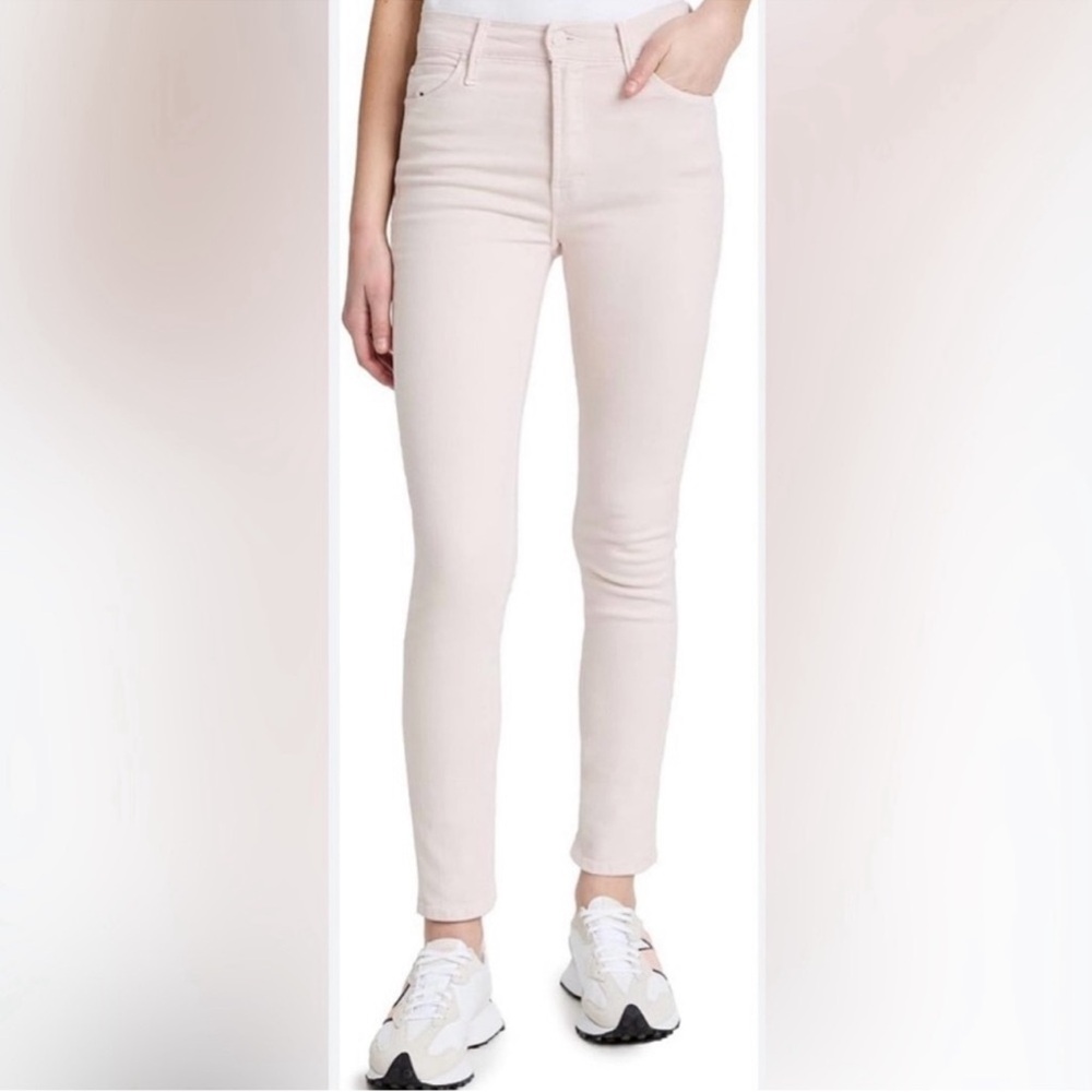 mother the looker ankle zip jean